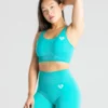 WOMEN'S BEST SPORTBEKLEIDUNG Power Seamless Sports Bra | Ceramic Turquoise