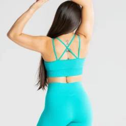 WOMEN'S BEST SPORTBEKLEIDUNG Power Seamless Sports Bra | Ceramic Turquoise