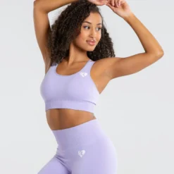 WOMEN'S BEST Power Seamless Sports Bra | Lilac