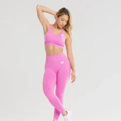 WOMEN'S BEST Power Seamless Sports Bra | Phlox Pink SPORTBEKLEIDUNG