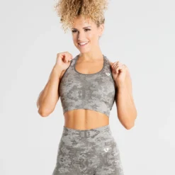 WOMEN'S BEST Camo Seamless Sports Bra | Green SPORTBEKLEIDUNG