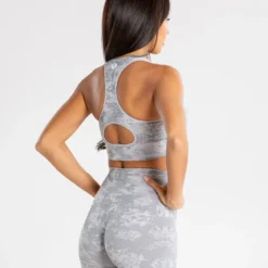 WOMEN'S BEST SPORTBEKLEIDUNG Camo Seamless Sports Bra | Grey