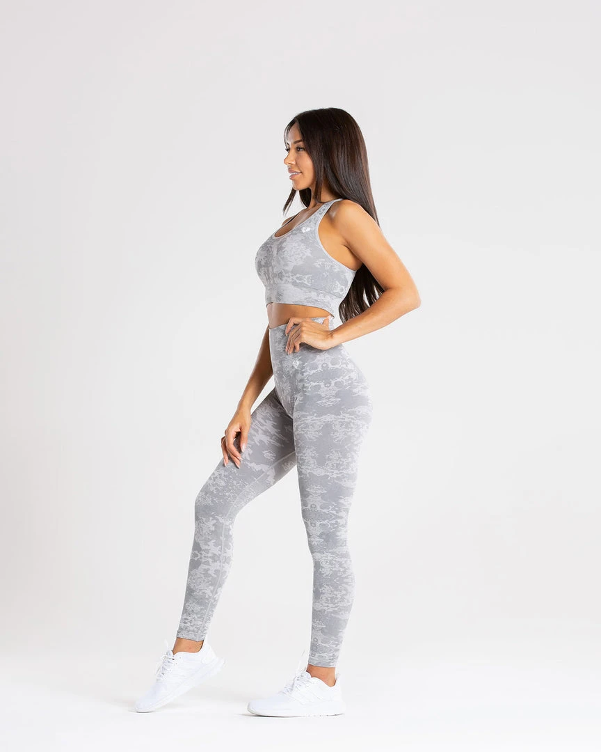 WOMEN'S BEST SPORTBEKLEIDUNG Camo Seamless Sports Bra | Grey