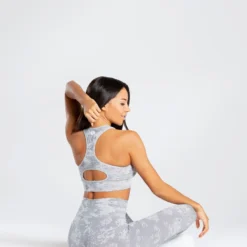 WOMEN'S BEST SPORTBEKLEIDUNG Camo Seamless Sports Bra | Grey