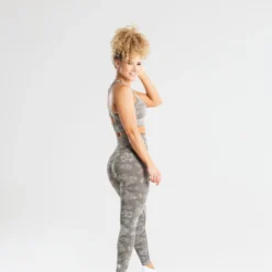 WOMEN'S BEST SPORTBEKLEIDUNG Camo Seamless Leggings | Green