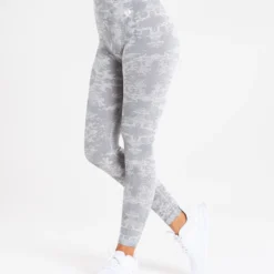 WOMEN'S BEST Camo Seamless Leggings | Grey SPORTBEKLEIDUNG