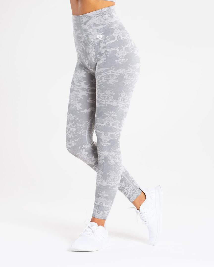 WOMEN'S BEST Camo Seamless Leggings | Grey SPORTBEKLEIDUNG