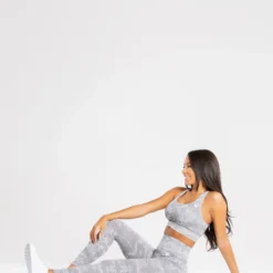 WOMEN'S BEST Camo Seamless Leggings | Grey SPORTBEKLEIDUNG
