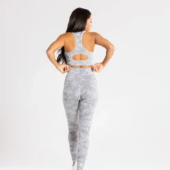 WOMEN'S BEST Camo Seamless Leggings | Grey SPORTBEKLEIDUNG