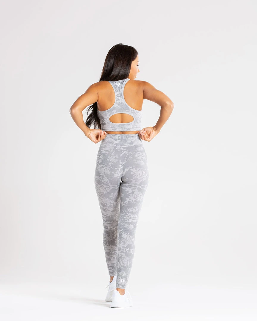 WOMEN'S BEST Camo Seamless Leggings | Grey SPORTBEKLEIDUNG