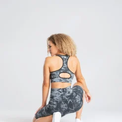 WOMEN'S BEST SPORTBEKLEIDUNG Camo Seamless Cycling Shorts | Black