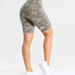 WOMEN'S BEST Camo Seamless Cycling Shorts | Green SPORTBEKLEIDUNG