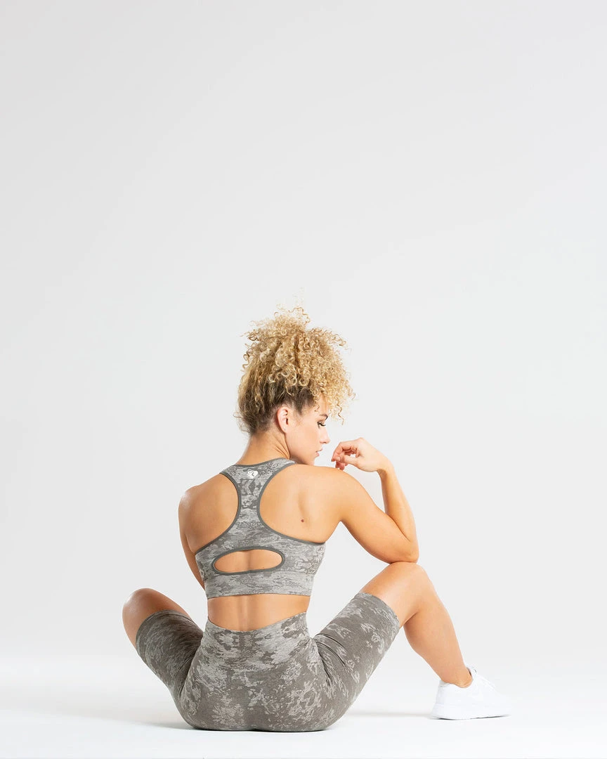 WOMEN'S BEST Camo Seamless Cycling Shorts | Green SPORTBEKLEIDUNG