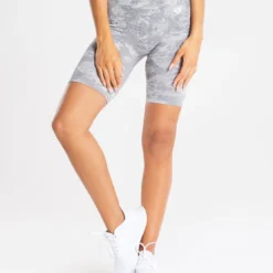 WOMEN'S BEST SPORTBEKLEIDUNG Camo Seamless Cycling Shorts | Grey