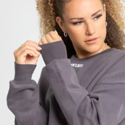 WOMEN'S BEST SPORTBEKLEIDUNG Comfort Cropped Crew Neck | Charcoal