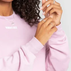 WOMEN'S BEST Comfort Cropped Crew Neck | Pastel Rose SPORTBEKLEIDUNG