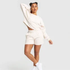 WOMEN'S BEST Comfort Cropped Crew Neck | Sand