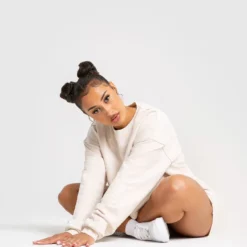 WOMEN'S BEST Comfort Cropped Crew Neck | Sand