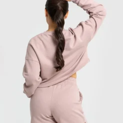 WOMEN'S BEST SPORTBEKLEIDUNG Comfort Cropped Crew Neck | Taupe