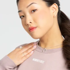 WOMEN'S BEST SPORTBEKLEIDUNG Comfort Cropped Crew Neck | Taupe