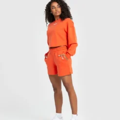 WOMEN'S BEST Comfort Shorts | Deep Orange SPORTBEKLEIDUNG