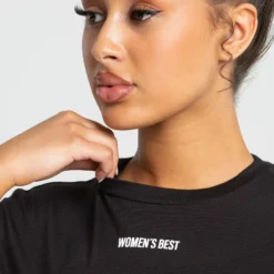 WOMEN'S BEST SPORTBEKLEIDUNG Comfort Lightweight Cropped Boxy Tee | Black