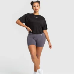 WOMEN'S BEST SPORTBEKLEIDUNG Comfort Lightweight Cropped Boxy Tee | Black