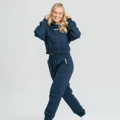 WOMEN'S BEST Comfort Cropped Hoodie | Moonlight Navy