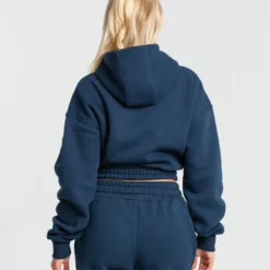 WOMEN'S BEST Comfort Cropped Hoodie | Moonlight Navy