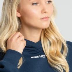 WOMEN'S BEST Comfort Cropped Hoodie | Moonlight Navy