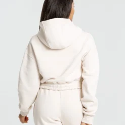 WOMEN'S BEST Comfort Cropped Hoodie | Sand