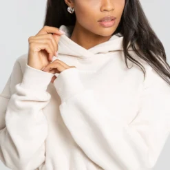 WOMEN'S BEST Comfort Cropped Hoodie | Sand