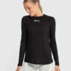 WOMEN'S BEST Comfort Lightweight Long Sleeve Tee | Black SPORTBEKLEIDUNG