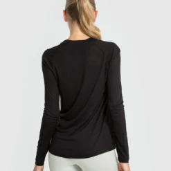 WOMEN'S BEST Comfort Lightweight Long Sleeve Tee | Black SPORTBEKLEIDUNG