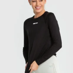 WOMEN'S BEST Comfort Lightweight Long Sleeve Tee | Black SPORTBEKLEIDUNG