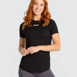 WOMEN'S BEST Comfort Lightweight Short Sleeve Tee | Black SPORTBEKLEIDUNG