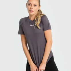 WOMEN'S BEST Comfort Lightweight Short Sleeve Tee | Charcoal SPORTBEKLEIDUNG
