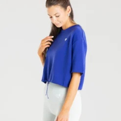 WOMEN'S BEST Power Crop Top | Royal Blue SPORTBEKLEIDUNG