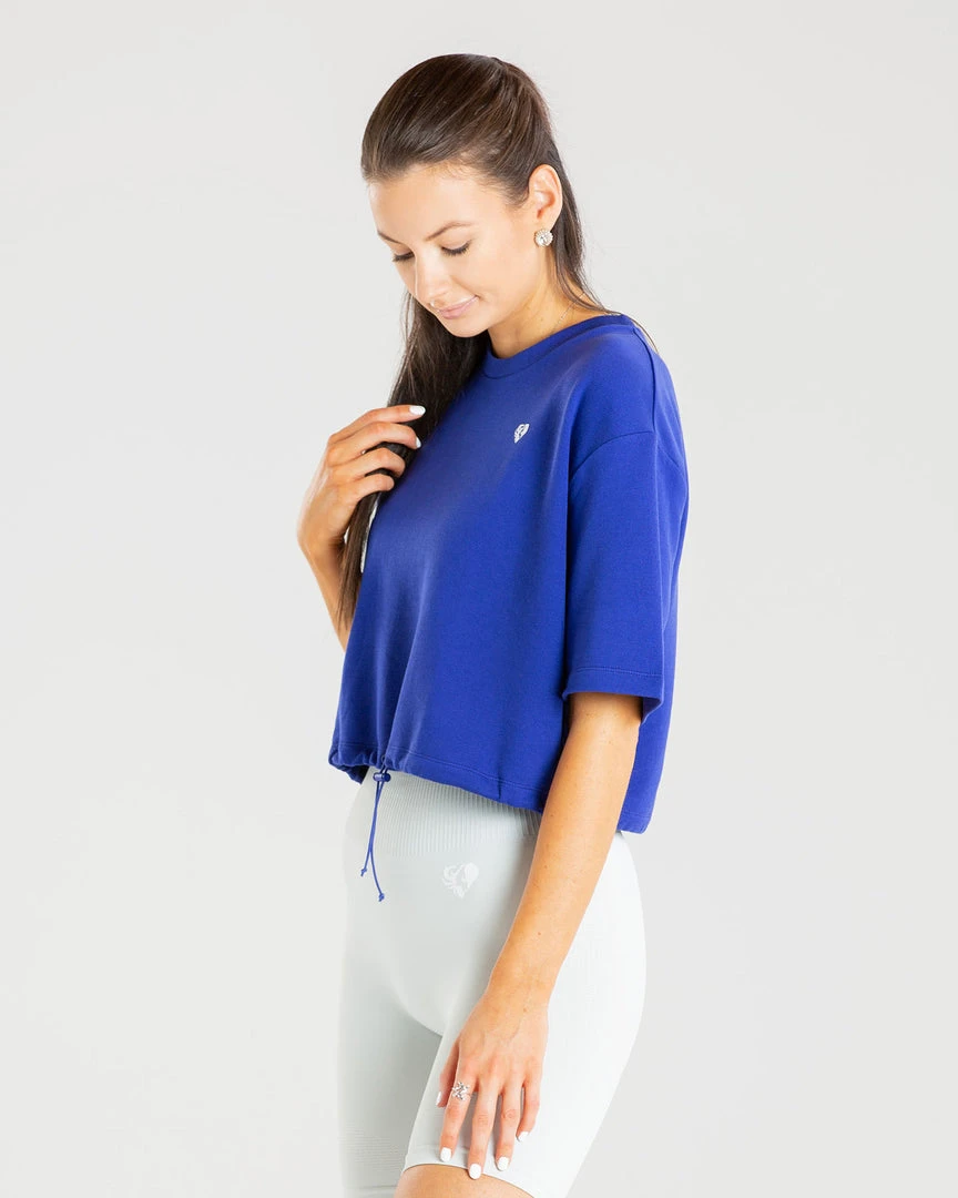 WOMEN'S BEST Power Crop Top | Royal Blue SPORTBEKLEIDUNG