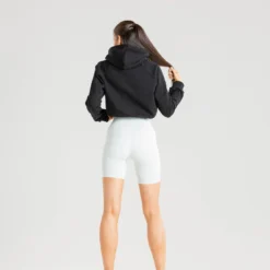 WOMEN'S BEST Power Cropped Hoodie | Black SPORTBEKLEIDUNG