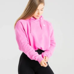 WOMEN'S BEST SPORTBEKLEIDUNG Power Cropped Hoodie | Phlox Pink