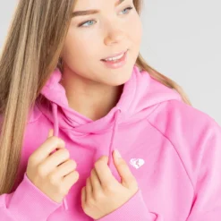 WOMEN'S BEST SPORTBEKLEIDUNG Power Cropped Hoodie | Phlox Pink