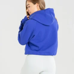 WOMEN'S BEST SPORTBEKLEIDUNG Power Cropped Hoodie | Royal Blue