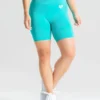 WOMEN'S BEST SPORTBEKLEIDUNG Power Seamless Cycling Shorts | Ceramic Turquoise