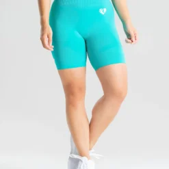 WOMEN'S BEST SPORTBEKLEIDUNG Power Seamless Cycling Shorts | Ceramic Turquoise