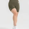 WOMEN'S BEST SPORTBEKLEIDUNG Power Seamless Cycling Shorts | Khaki