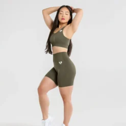 WOMEN'S BEST SPORTBEKLEIDUNG Power Seamless Cycling Shorts | Khaki