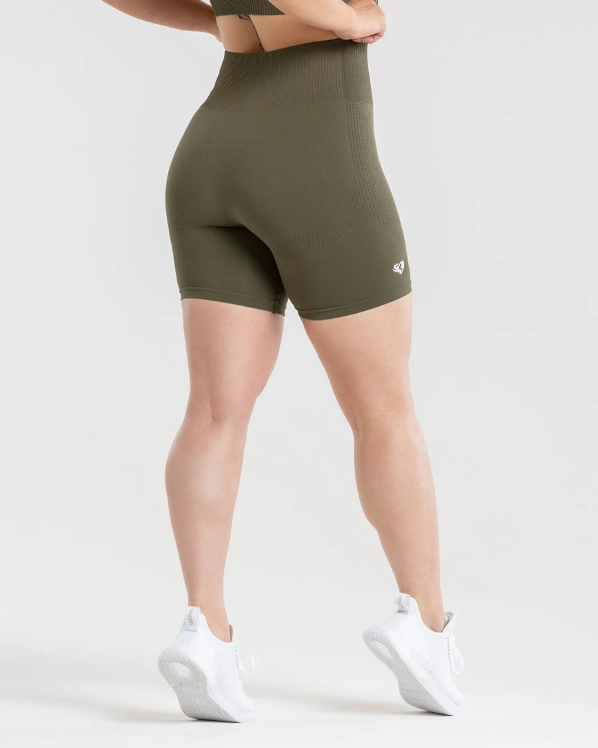 WOMEN'S BEST SPORTBEKLEIDUNG Power Seamless Cycling Shorts | Khaki