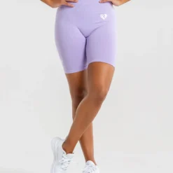 WOMEN'S BEST Power Seamless Cycling Shorts | Lilac SPORTBEKLEIDUNG