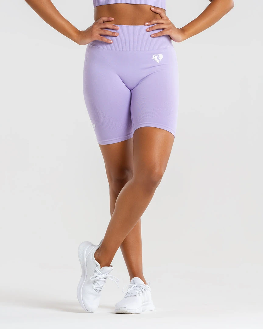 WOMEN'S BEST Power Seamless Cycling Shorts | Lilac SPORTBEKLEIDUNG